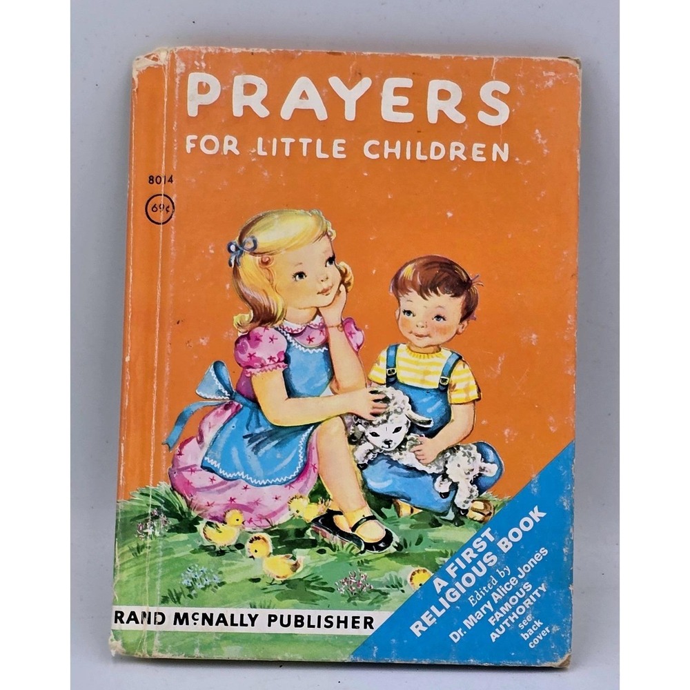 Prayers for Little Children Mary Alice Jones Vintage Book Rand McNally VIDEO‎